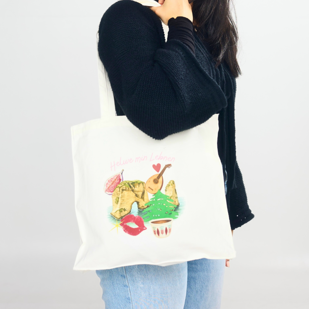 Tote Bag - Helwe Min Lebnen