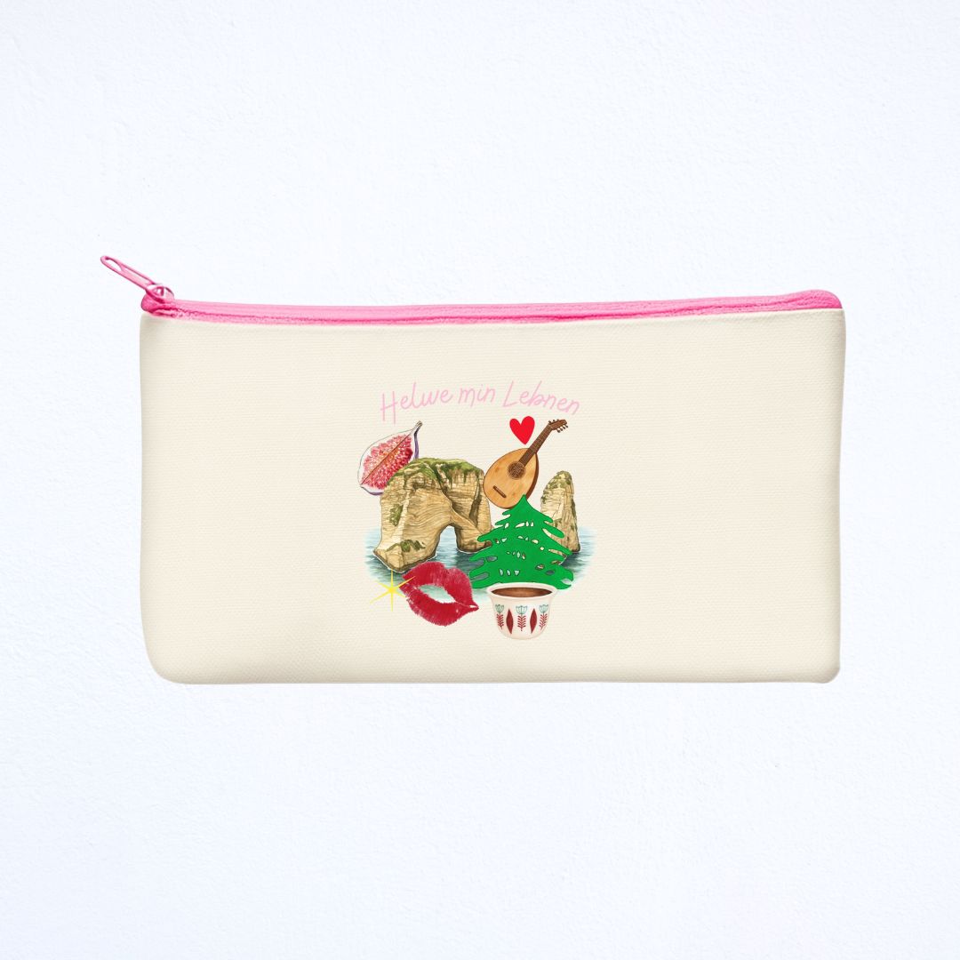 Zipper Pouch - Helwe Min Lebnen