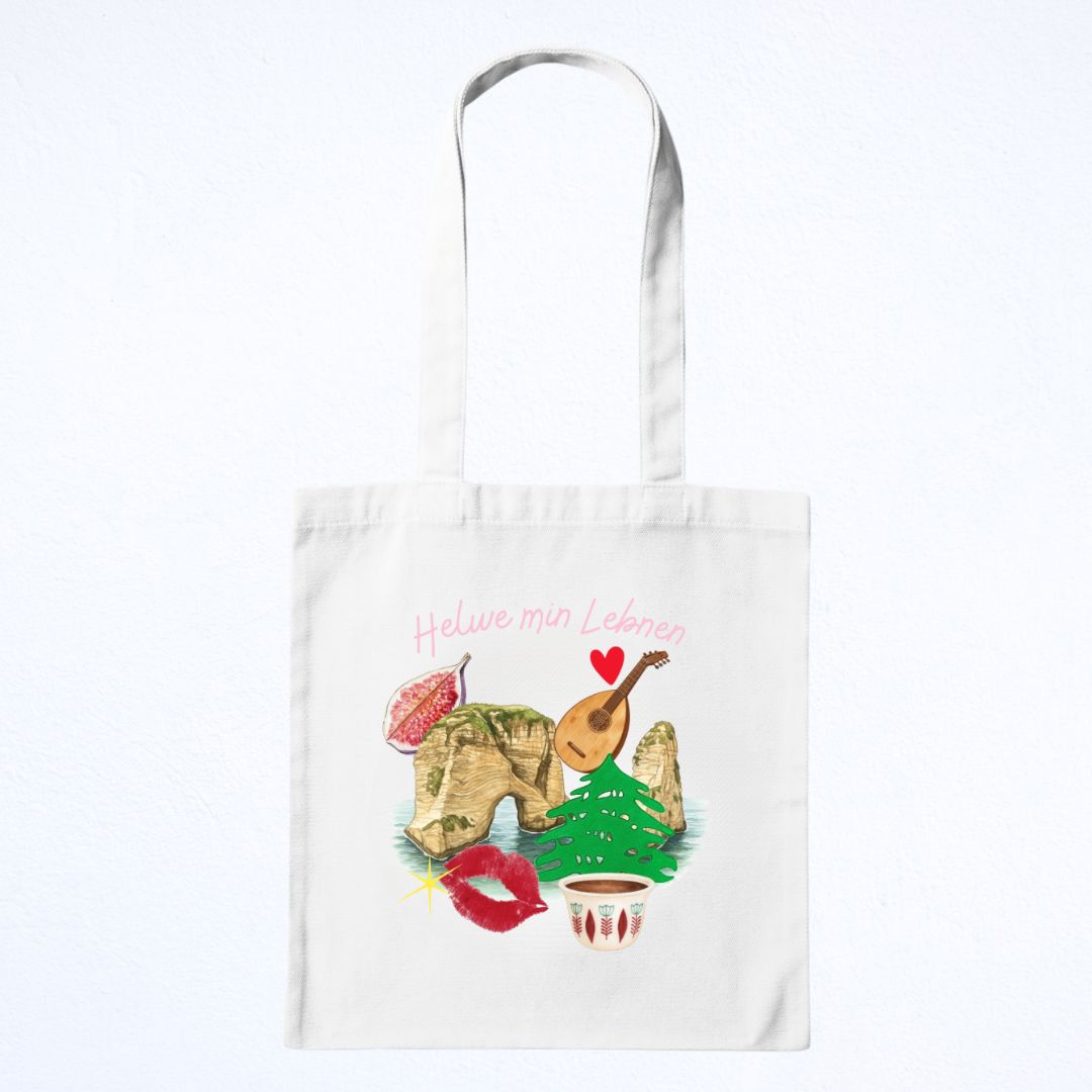Tote Bag - Helwe Min Lebnen